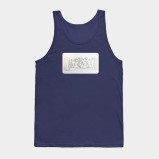 Historic Formula 1 race car drawing Tank Top